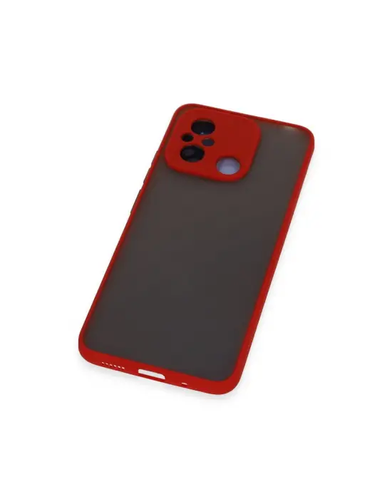 Xiaomi Redmi 12c Kılıf Montreal Silikon Kapak - Kırmızı