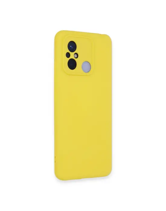 Xiaomi Redmi 12c Kılıf Nano İçi Kadife Silikon - Sarı