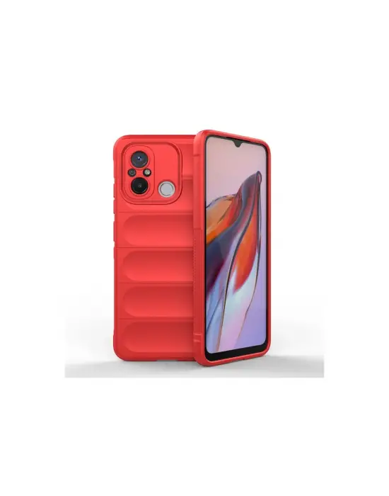 Xiaomi Redmi 12c Kılıf Optimum Silikon - Kırmızı