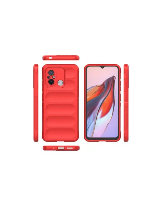 Xiaomi Redmi 12c Kılıf Optimum Silikon - Kırmızı