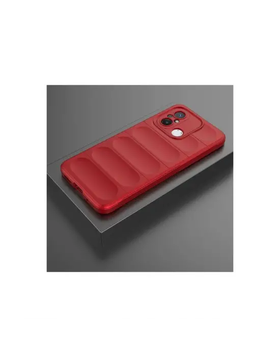 Xiaomi Redmi 12c Kılıf Optimum Silikon - Kırmızı