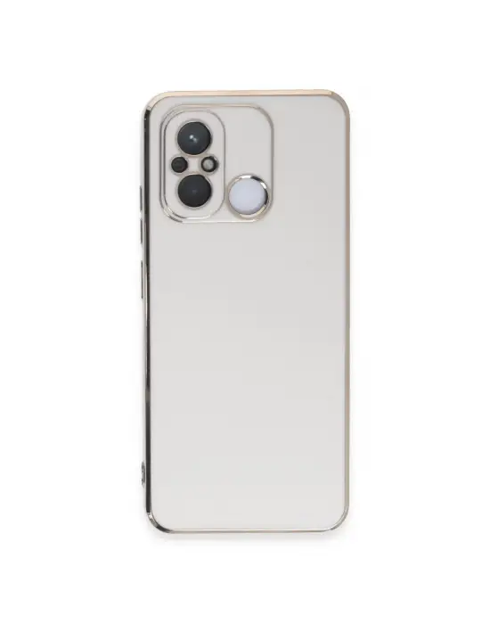 Xiaomi Redmi 12c Kılıf Volet Silikon - Beyaz