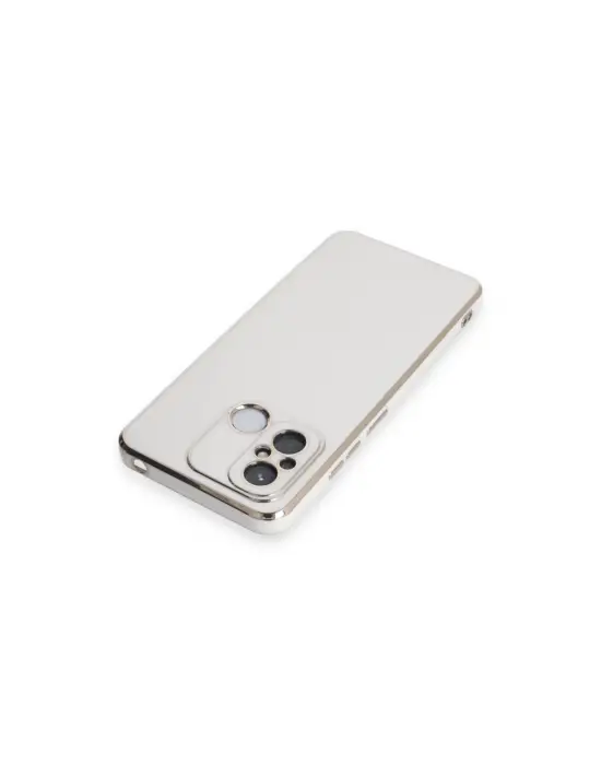 Xiaomi Redmi 12c Kılıf Volet Silikon - Beyaz