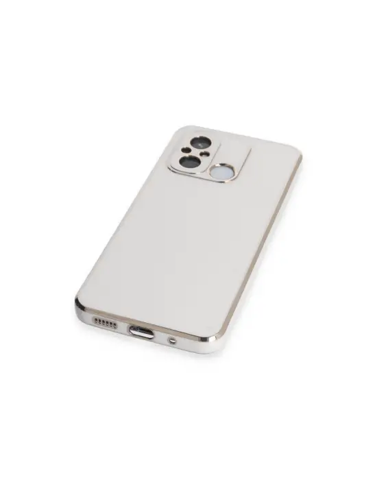 Xiaomi Redmi 12c Kılıf Volet Silikon - Beyaz