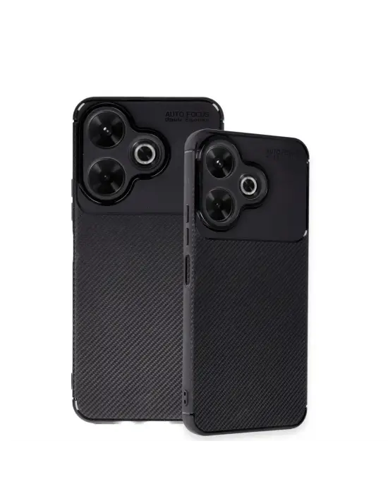 Xiaomi Redmi 13 4g Kılıf Auto Focus Karbon Kapak - Siyah