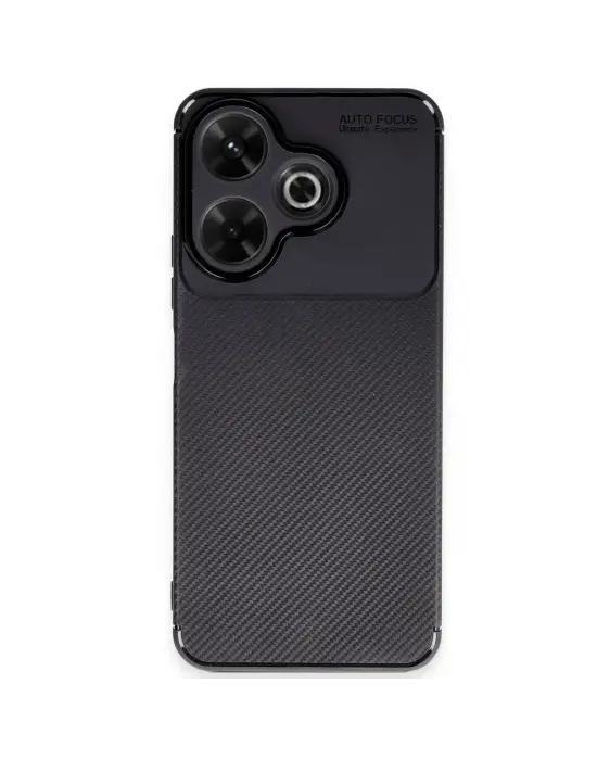 Xiaomi Redmi 13 4g Kılıf Auto Focus Karbon Kapak - Siyah