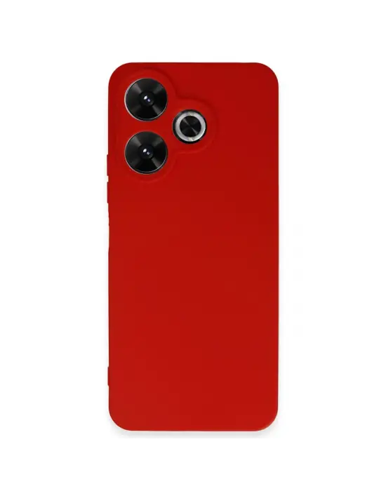 Xiaomi Redmi 13 4g Kılıf First Silikon - Kırmızı