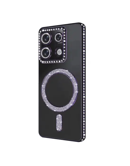 Xiaomi Redmi 13c Joke Simli Magneticsafe Kılıf - Derin Mor