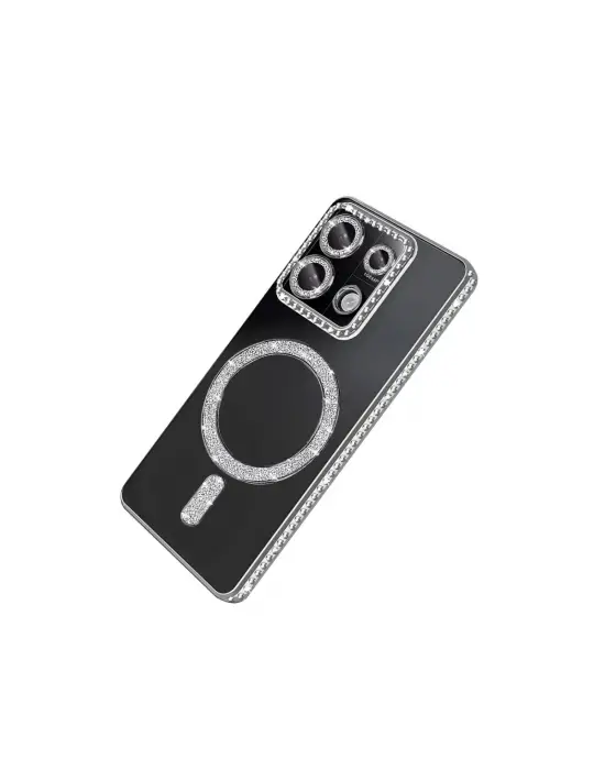 Xiaomi Redmi 13c Joke Simli Magneticsafe Kılıf - Gümüş