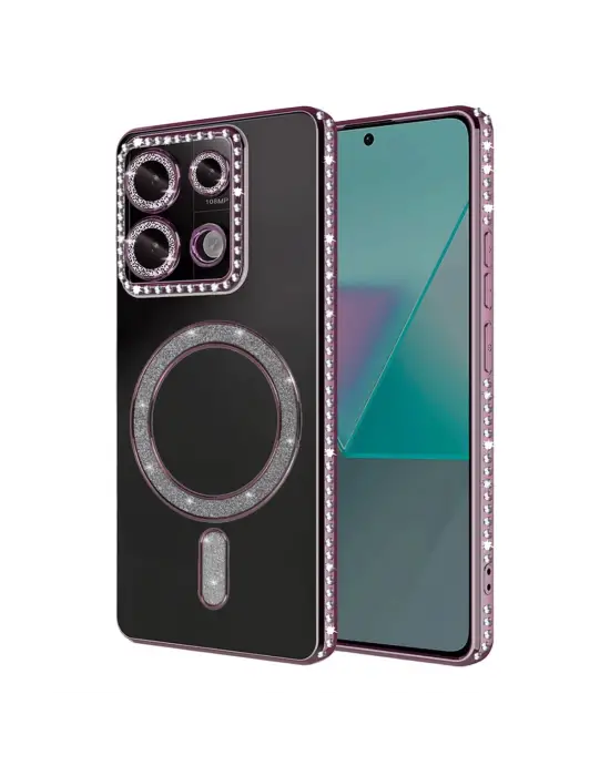 Xiaomi Redmi 13c Joke Simli Magneticsafe Kılıf - Pembe
