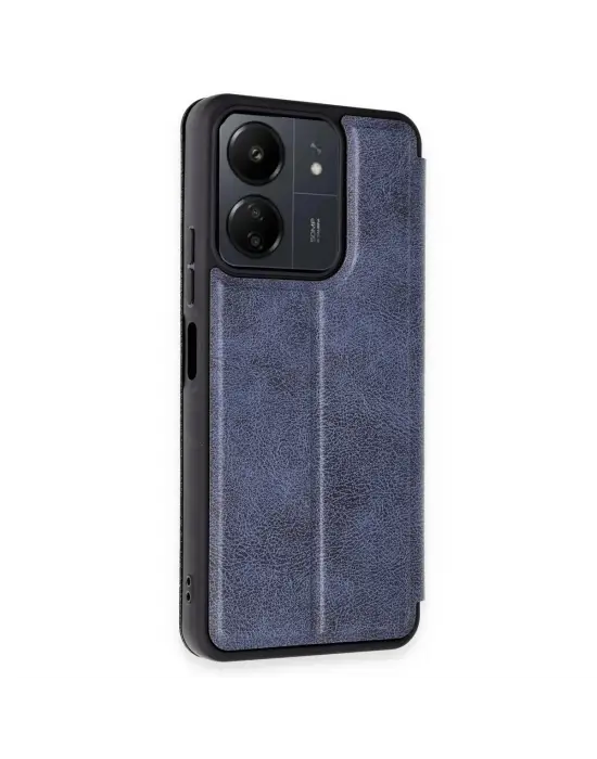 Xiaomi Redmi 13c Kılıf Flip Cover - Lacivert