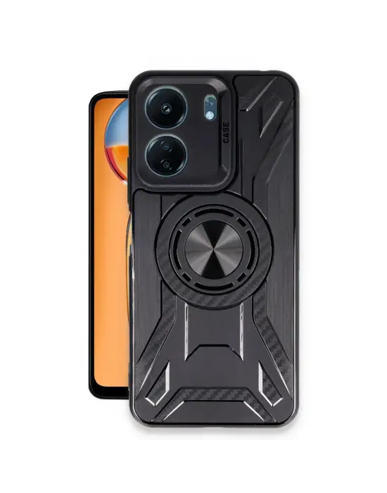 Xiaomi Redmi 13c Kılıf Lincoln Silikon - Siyah