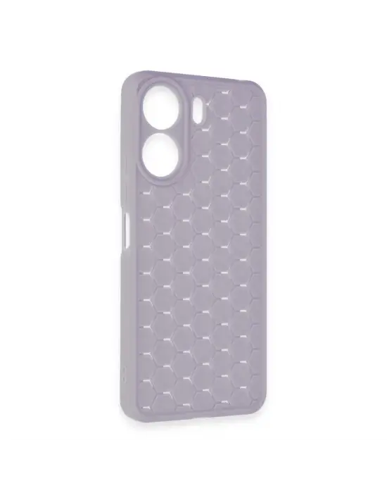 Xiaomi Redmi 13c Kılıf Petek Silikon Kapak - Lila