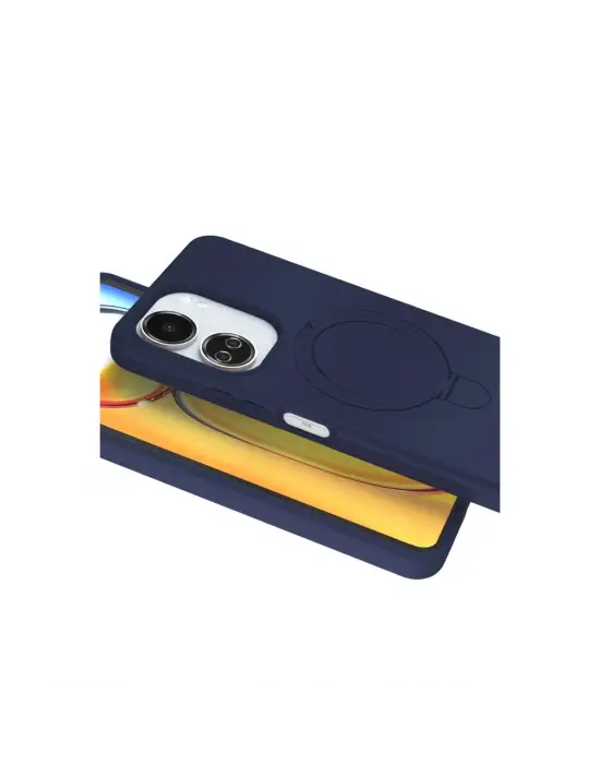 Xiaomi Redmi 13c Regal Magsafe Standlı Kapak - Lacivert