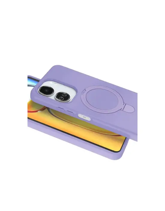 Xiaomi Redmi 13c Regal Magsafe Standlı Kapak - Lila