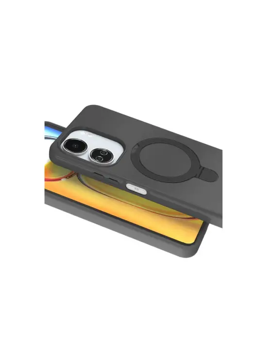 Xiaomi Redmi 13c Regal Magsafe Standlı Kapak - Titan Gri
