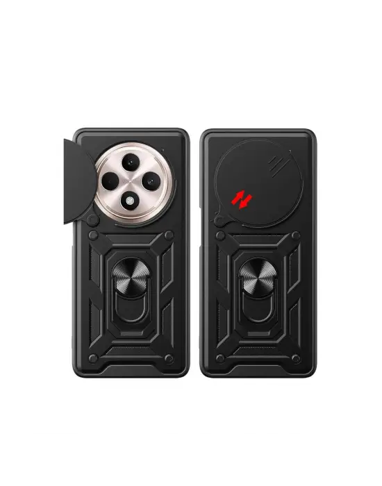 Xiaomi Redmi 14c Kılıf Pars Lens Yüzüklü Silikon - Yeşil
