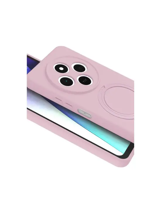 Xiaomi Redmi 14c Regal Magsafe Standlı Kapak - Açık Pembe