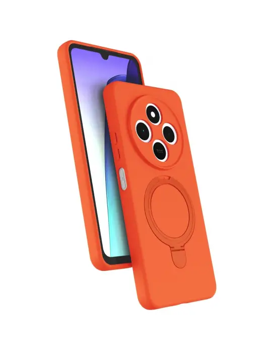 Xiaomi Redmi 14c Regal Magsafe Standlı Kapak - Turuncu