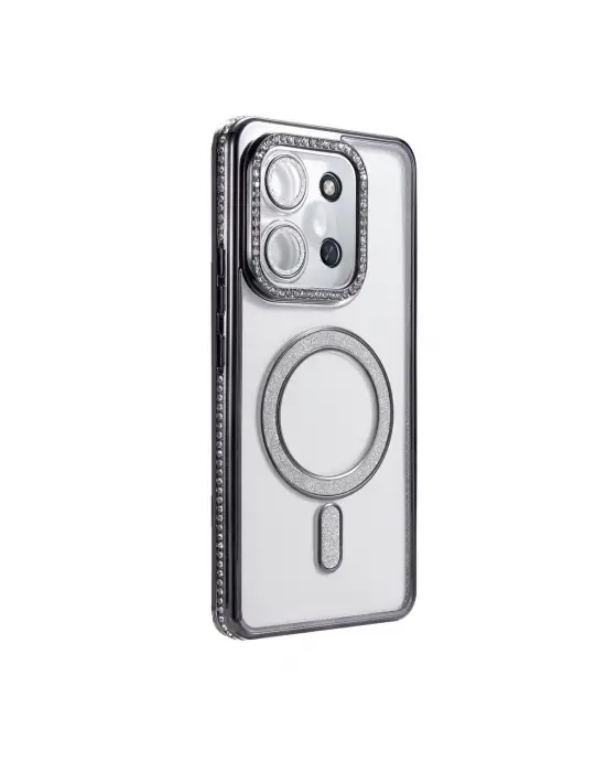 Xiaomi Redmi 15c 4g Joke Simli Magneticsafe Kılıf - Siyah