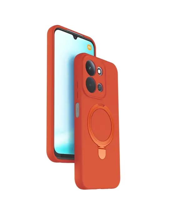Xiaomi Redmi 15c 4g Regal Magsafe Standlı Kapak - Turuncu