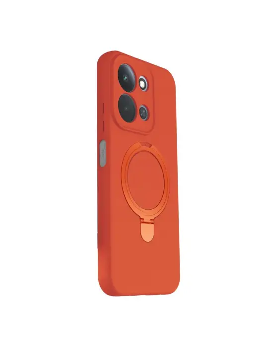 Xiaomi Redmi 15c 4g Regal Magsafe Standlı Kapak - Turuncu