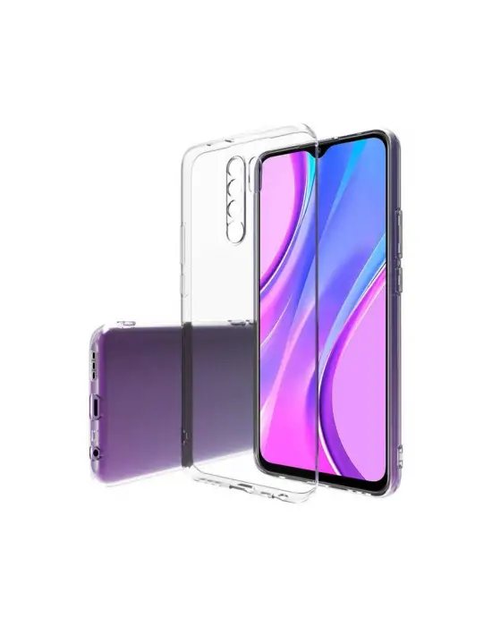 Xiaomi Redmi 9 Kılıf Lüx Şeffaf Silikon - Şeffaf