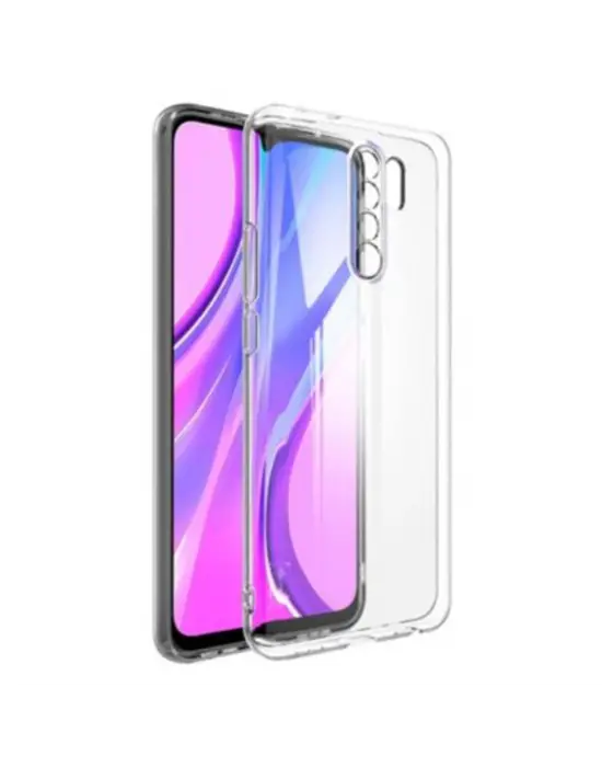 Xiaomi Redmi 9 Kılıf Lüx Şeffaf Silikon - Şeffaf