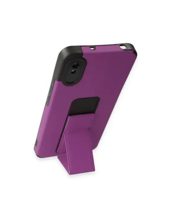 Xiaomi Redmi 9a Kılıf Mega Standlı Silikon - Mor