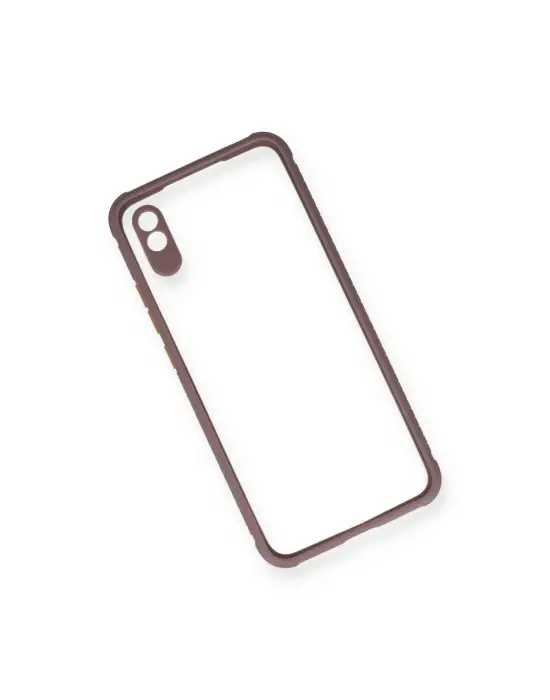 Xiaomi Redmi 9a Kılıf Miami Şeffaf Silikon - Açık Mor