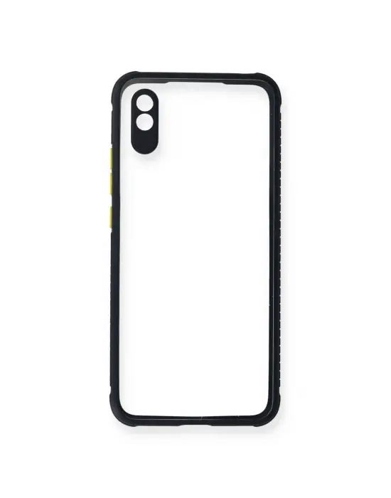 Xiaomi Redmi 9a Kılıf Miami Şeffaf Silikon - Lacivert