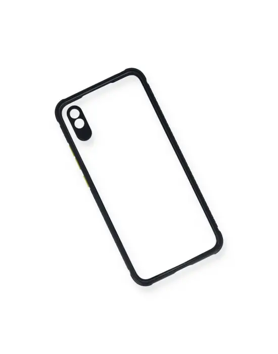 Xiaomi Redmi 9a Kılıf Miami Şeffaf Silikon - Lacivert