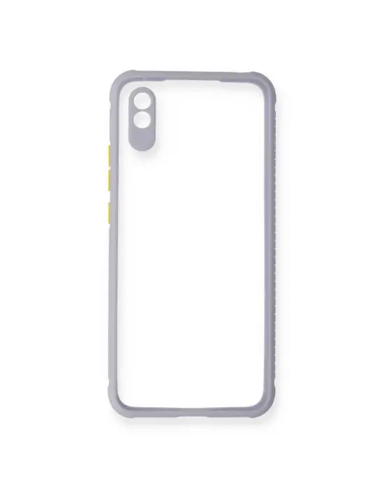 Xiaomi Redmi 9a Kılıf Miami Şeffaf Silikon - Lila