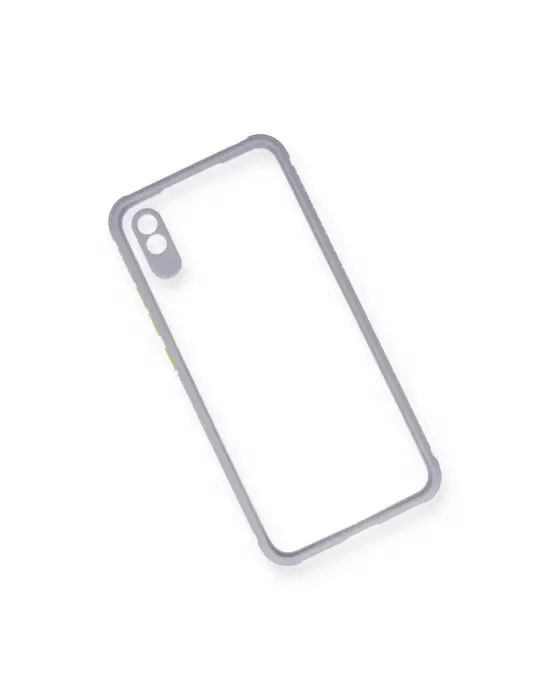 Xiaomi Redmi 9a Kılıf Miami Şeffaf Silikon - Lila