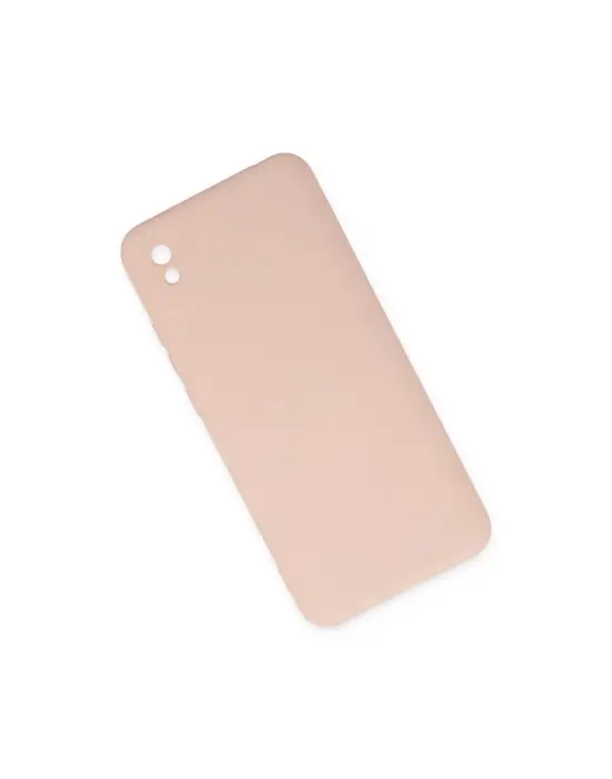 Xiaomi Redmi 9a Kılıf Nano İçi Kadife Silikon - Pudra