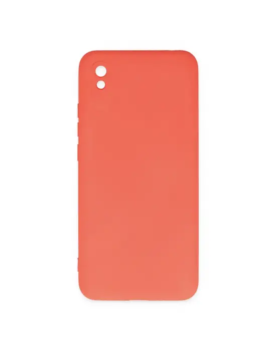Xiaomi Redmi 9a Kılıf Nano İçi Kadife Silikon - Turuncu