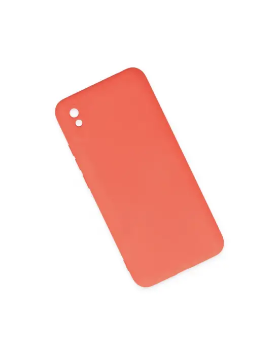 Xiaomi Redmi 9a Kılıf Nano İçi Kadife Silikon - Turuncu