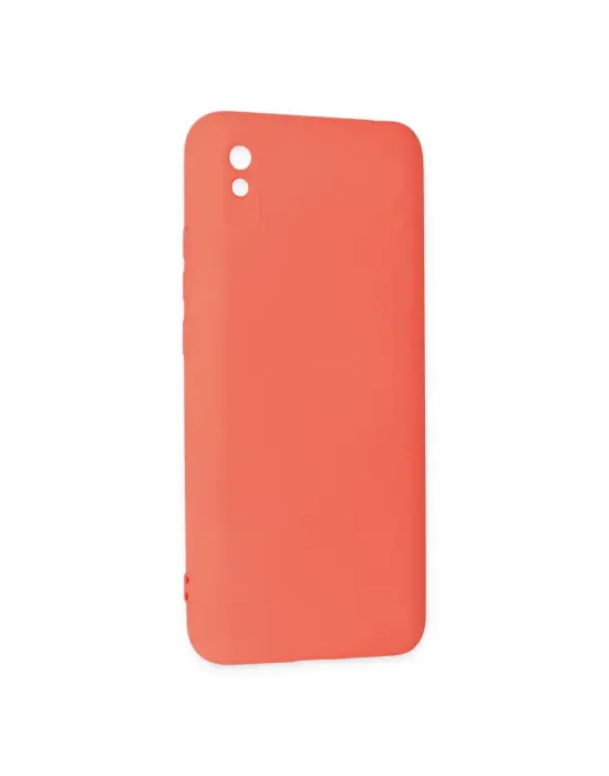 Xiaomi Redmi 9a Kılıf Nano İçi Kadife Silikon - Turuncu