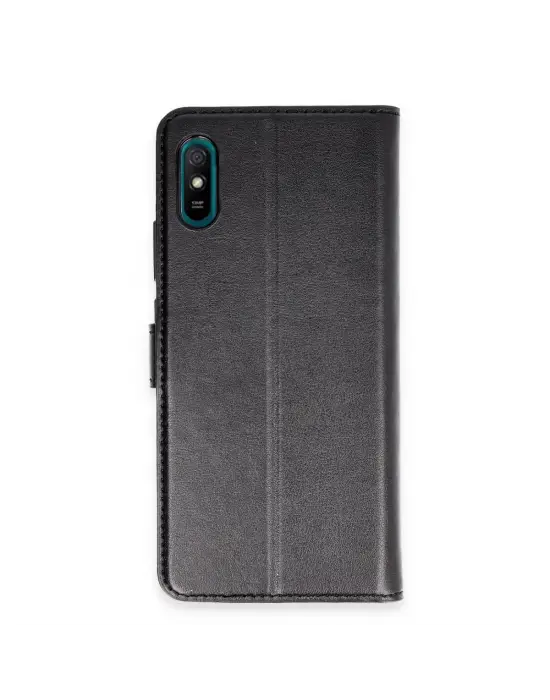 Xiaomi Redmi 9a Kılıf Trend S Plus Kapaklı Kılıf - Siyah