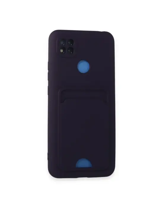 Xiaomi Redmi 9c Kılıf Kelvin Kartvizitli Silikon - Derin Mor