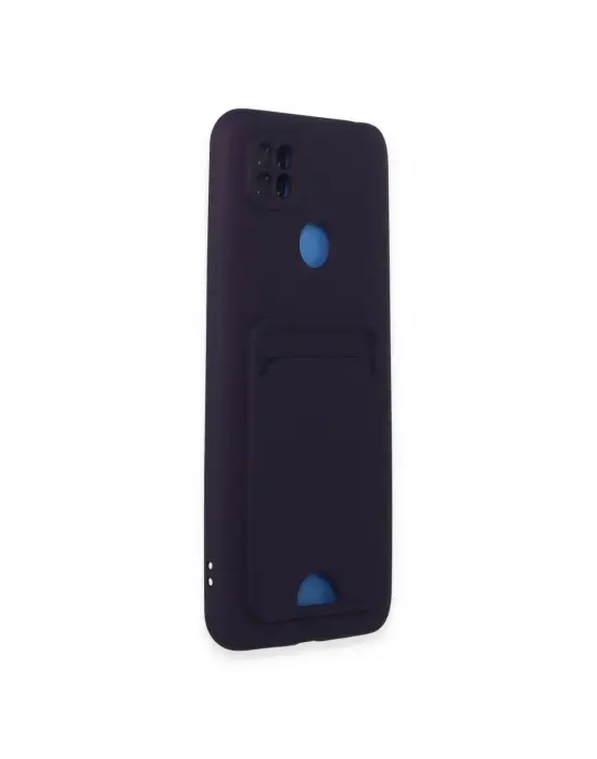 Xiaomi Redmi 9c Kılıf Kelvin Kartvizitli Silikon - Derin Mor