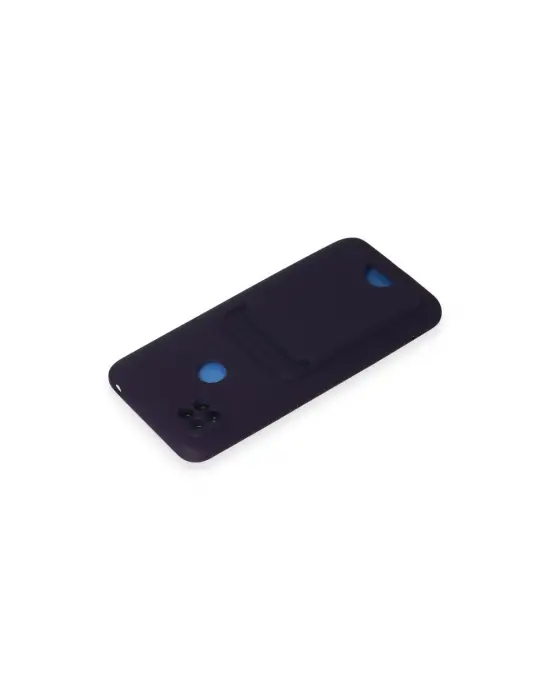 Xiaomi Redmi 9c Kılıf Kelvin Kartvizitli Silikon - Derin Mor