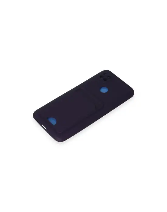 Xiaomi Redmi 9c Kılıf Kelvin Kartvizitli Silikon - Derin Mor