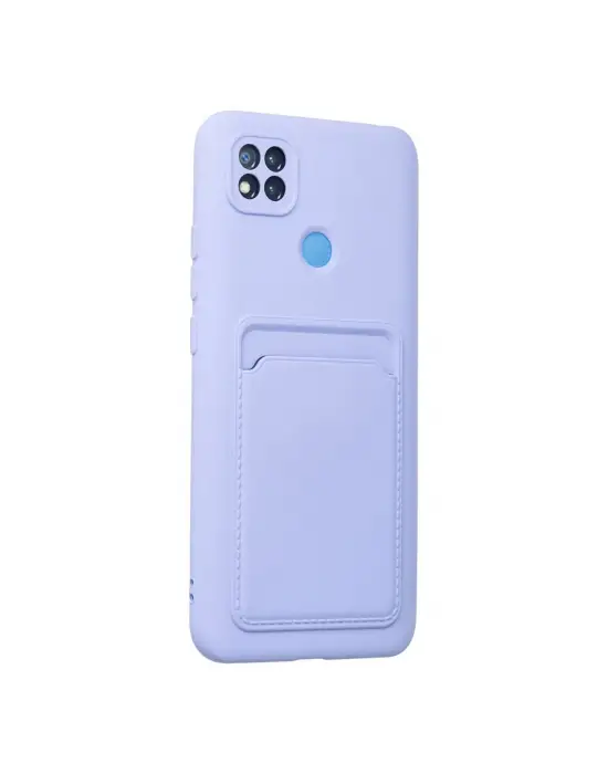 Xiaomi Redmi 9c Kılıf Kelvin Kartvizitli Silikon - Lila