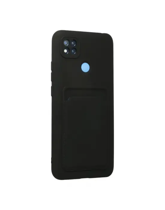 Xiaomi Redmi 9c Kılıf Kelvin Kartvizitli Silikon - Siyah