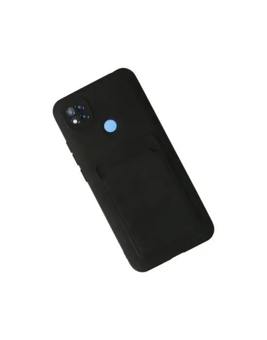 Xiaomi Redmi 9c Kılıf Kelvin Kartvizitli Silikon - Siyah