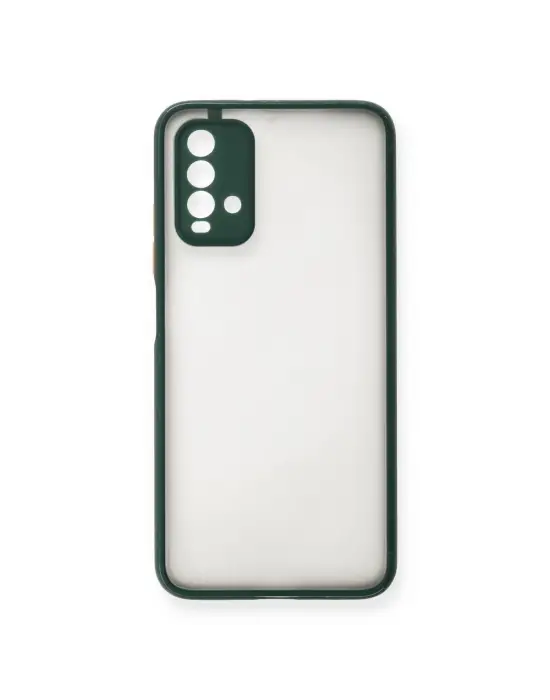 Xiaomi Redmi 9t Kılıf Montreal Silikon Kapak - Yeşil