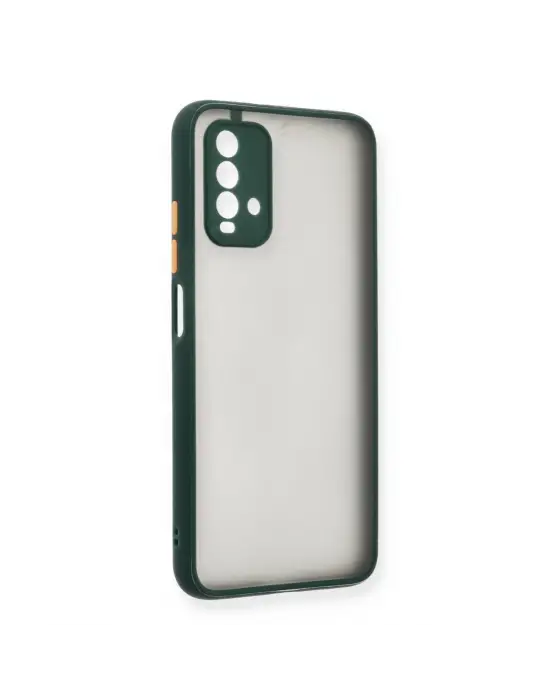 Xiaomi Redmi 9t Kılıf Montreal Silikon Kapak - Yeşil