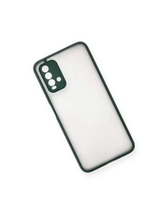 Xiaomi Redmi 9t Kılıf Montreal Silikon Kapak - Yeşil