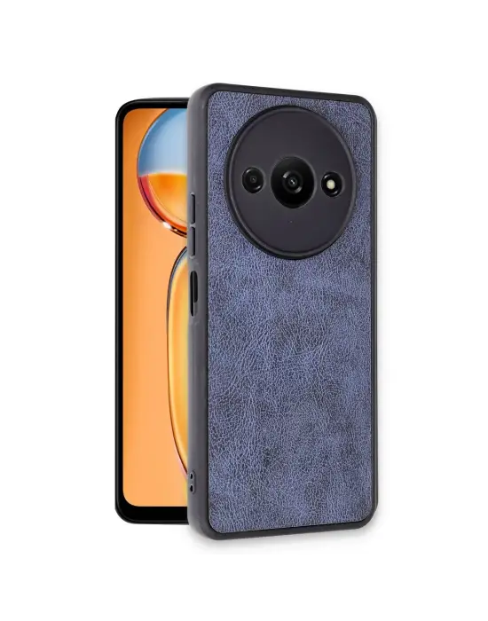 Xiaomi Redmi A3 4g Kılıf Aras Deri Kapak - Lacivert
